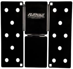 FlipFold Shirt & Laundry Folder- Adult Black by FlipFoldTheUltimateFoldingTool