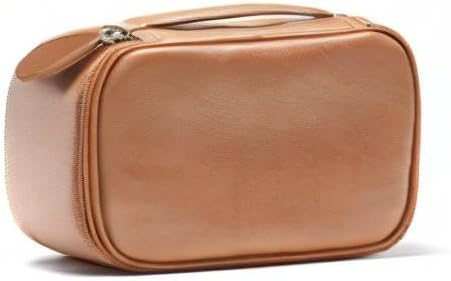 Leatherology Cognac Nested Travel Organizer Trio – 3-Piece Leather Packing Set with Mesh Pocket, Elastic Loops & Water-Resistant Lining – Compact Storage for Tech, Toiletries & Travel Essentials - Image 7