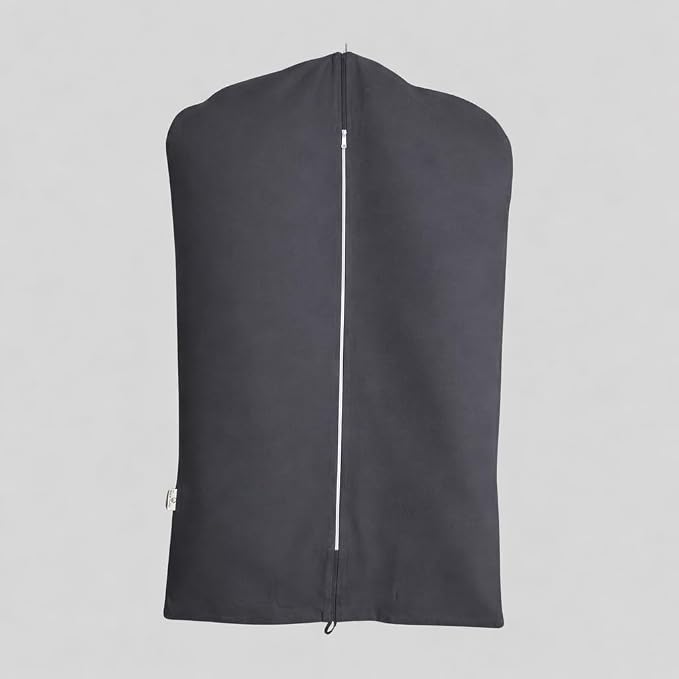 Premium 100% Cotton Garment Bags – 35" Gray Canvas Suit Cover with YKK Zipper – Breathable, Dust-Proof Storage for Suits, Coats, Dresses, Jackets & Travel/Closet Use - Image 12