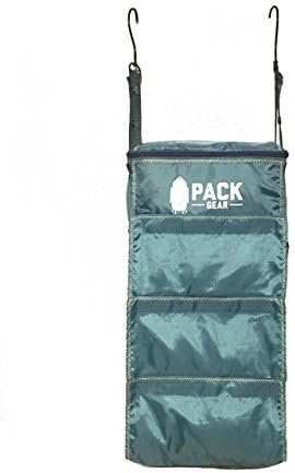 Pack Gear Hanging Luggage Organizer - Our Carry On Closet Insert Fits Any Carry-On - Our Hanging Luggage Organizer Uses Velcro to Allow Quick Access to your Clothes (Solid Green, Carry-On Size) by PackGear