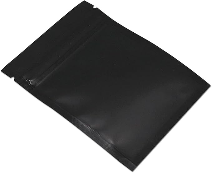 PABCK 200Pack 3.3x5.1 inch Resealable Black Mylar Bags Front Clear Foil Bag | (Inside Size 2.9x3.9inch) Zipper Lock Food Storage Bags Heat Seal Coffee Foil Packaging Pouch for Sample Powder Crafts Supply - Image 5