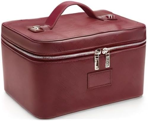 ETOILE - Vanity Case Burgundy - Stylish Travel Makeup Bag Organizer with Dividers - Image 8