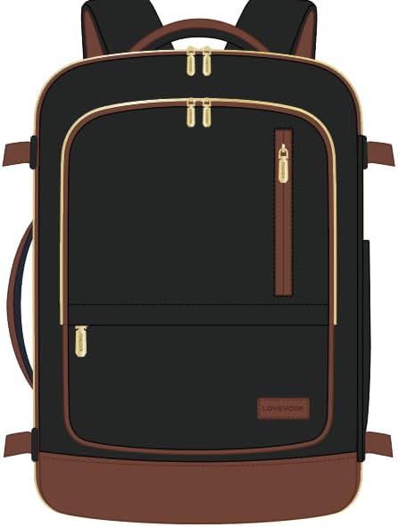 LOVEVOOK 40L Travel Backpack for Women Men with Garment Bag, Airline Approved Carry on Luggage Travel Essentials by LOVEVOOK