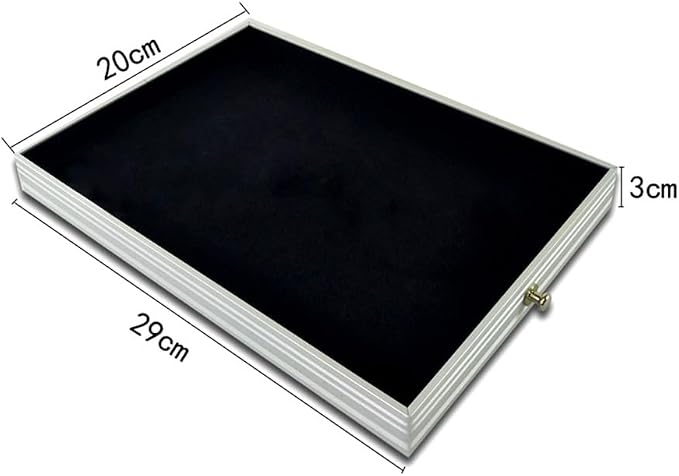 Rolling Jewelry Trolley Case with Drawers Sturdy Case for Travel and Vendor Showes Jewels Sets Display Organizer (Black) - Image 9