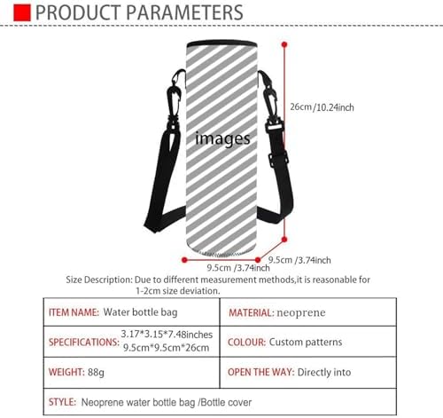 German Shepherd Print Kid's Backpack Set with Lunch Bag & Pen Bag & Water Bottle Sleeve, 17 Inch Large Capacity School Bag 4 in 1 - Image 7