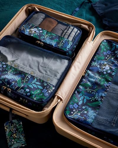 Rifle Paper Co. Peacock Packing Cubes and Cosmetic Case Bundle - Image 9
