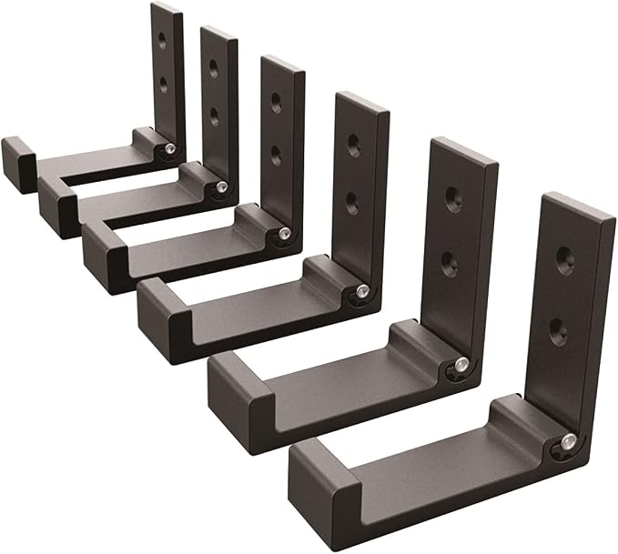 Wall Hooks for Hanging Folding Coat Hooks 6 Pack Heavy Duty Wall Mounted Hook Hangers for Key Coat Towel Hat Bag Backpack Headphone in Door Bathroom Closet (Black) - Image 8
