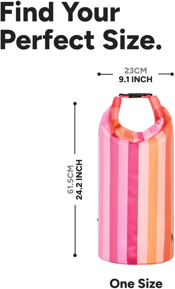 Dock & Bay Medium Waterproof Dry Bag - 20L, IP66 Waterproof Bag, Lightweight - Miami Sorbet - Image 5