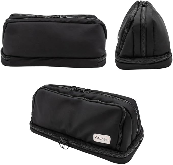 All in One Travel Toiletry Bag Large, Makeup Bag with Jewelry Compartment and Heat-Resistant Pocket for Hair Tools - Image 9