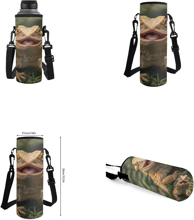 Dragon Lizard Backpack for Kids Boys Backpack with Lunch Box Water Bottle Carrier and Soft Pencil Case 4PCS Set Bookbag with Front Pocket 17 inch Lightweight School Bag Kids School Essentials - Image 6