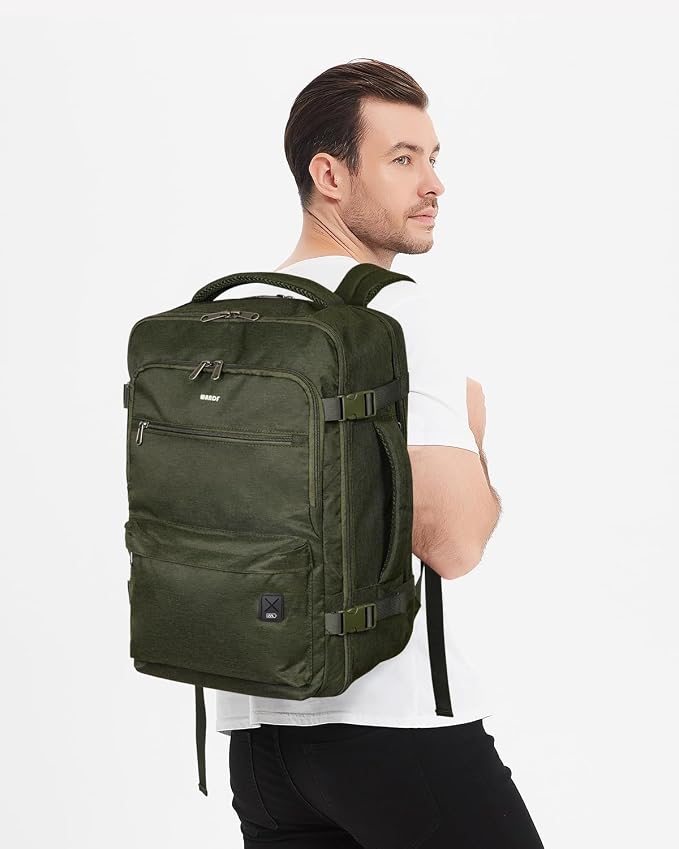 WANDF Travel Backpack For Spirit Airlines Personal Item Bag 18x14x8 with Wet Pocket, 17 Inch Laptop Backpack for Men Women | Frontier Airline Underseat Fit, Fits 17" Laptop, 180°Opening, Travel Backpack - Image 9