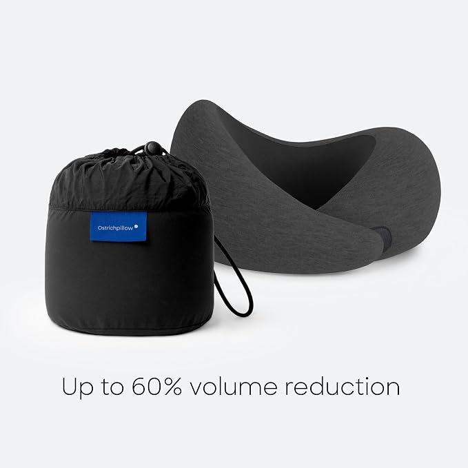 Ostrichpillow GO Travel Pillow, 360° Memory Foam Support, Soft & Washable - Image 7