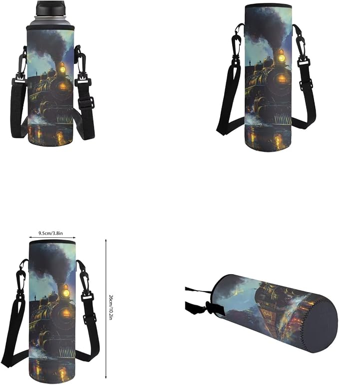 Train Backpack for Boys Kids Backpack with Lunch Box Water Bottle Carrier and Zipper Pencil Case 4PCS Set Bookbag with Front Pocket 17" Large Capacity Elementary School Bag for Back to School - Image 6