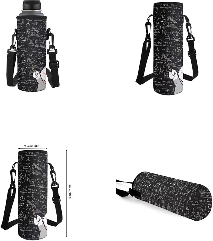 Cat Backpack for School Girls Backpack with Lunch Box Water Bottle Carrier with Strap and Kawaii Pencil Case 4 in 1 Cute Bookbag with Front Pocket 17 inch Large Elementary School Bag for Kids - Image 6