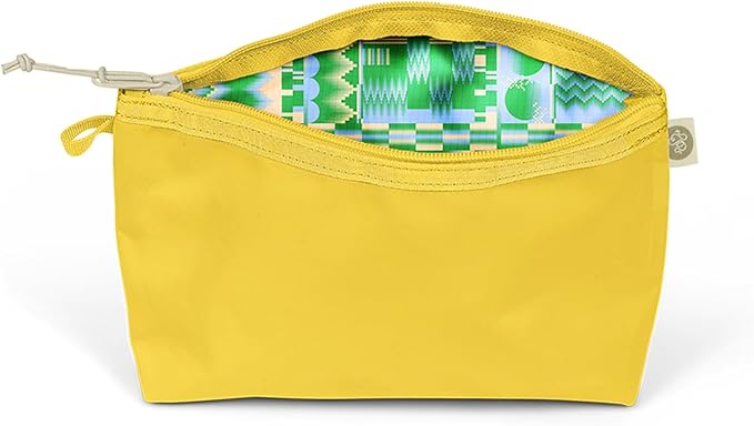 Baboon to the Moon Dopp Kit – Water-Repellent Toiletry Bag for Men and Women, Travel Makeup Bag Organizer, Large Cosmetic Bag (Amber)