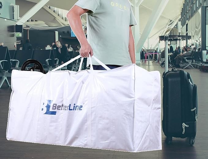 Extra Large Storage Bag - Heavy Duty 45x22x16 Inches Huge Tote Duffel with Max Load of 100 lbs. (45kg) - Tear-resistant & Water-resistant Polypropylene Woven Cloth, With Zippers - Image 6