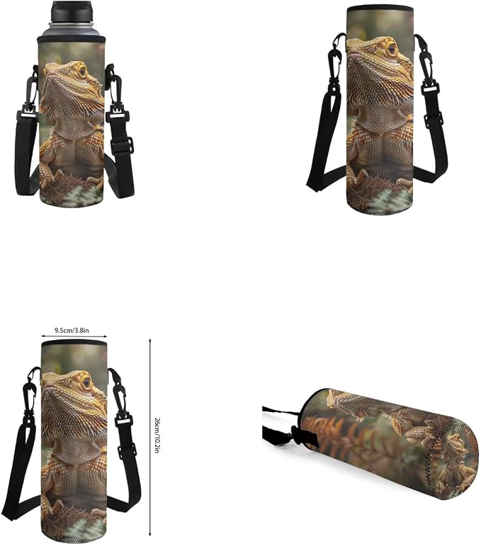 Dragon Lizard Backpack for Kids Boys Backpack with Lunch Box Water Bottle Pouch and Big Pencil Case 4PCS Set Bookbag with Front Pocket 17 inch Sturdy School Bag Kids Back to School Essentials - Image 6