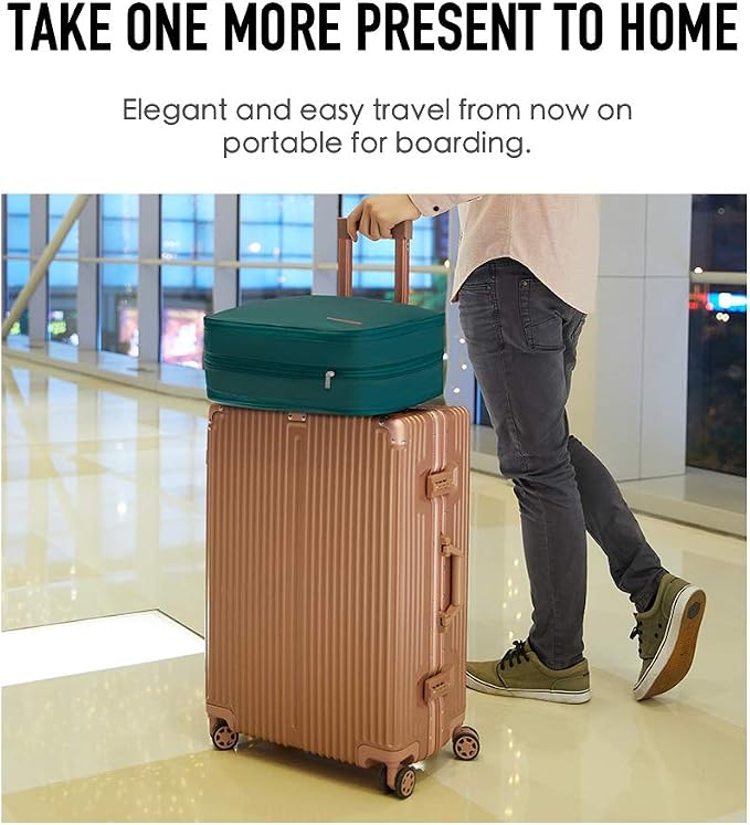 Bee Nesting BeeNesting Waterproof Compression Packing Cubes sets,Large Travel Packing organizers for Carry on Luggage,2 Sides Expandable Storage Bags - Image 9