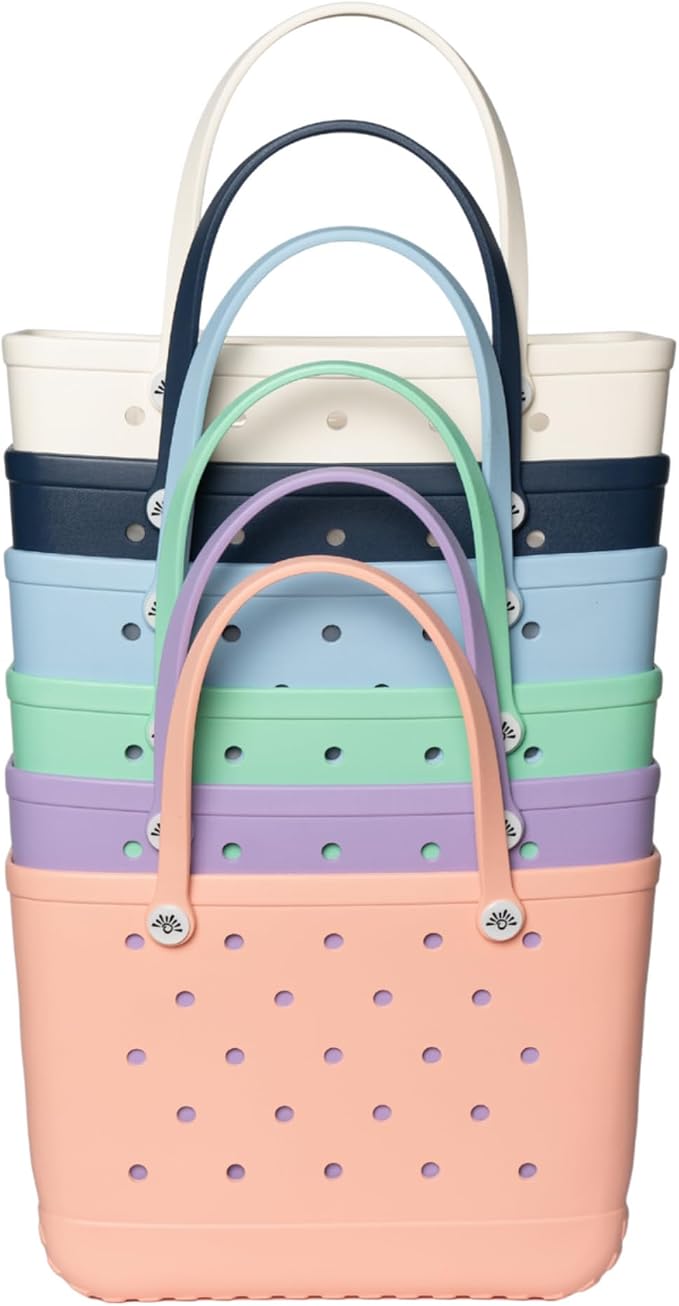 Sunnies Beach Bag - Large Tote Bag for Beach, Pool, & Travel - Lightweight, Waterproof, & Easy-to-Clean - Stylish Summer Bag - Image 6