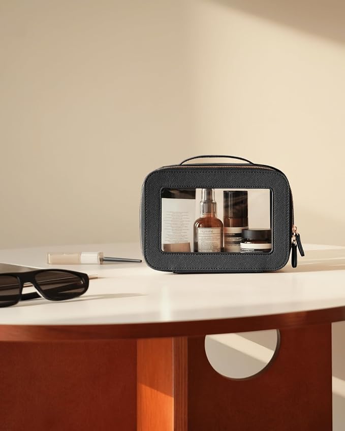 Clear Cosmetic Bag Set for Women Makeup Bag with Handle, 3 Pcs Travel Toiletry Bag Transparent Cosmetic Case Portable Make Up Organizer Bag for Essentials - Image 8
