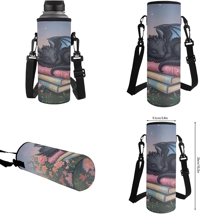 Cute Dragon Backpack Boys Girls Elementary School 4 Piece School Bag Set with Lunch Box and Water Bottle Holder Ages 6 7 8 9 10 11 12, Lightweight Waterproof Bookbag - Image 7