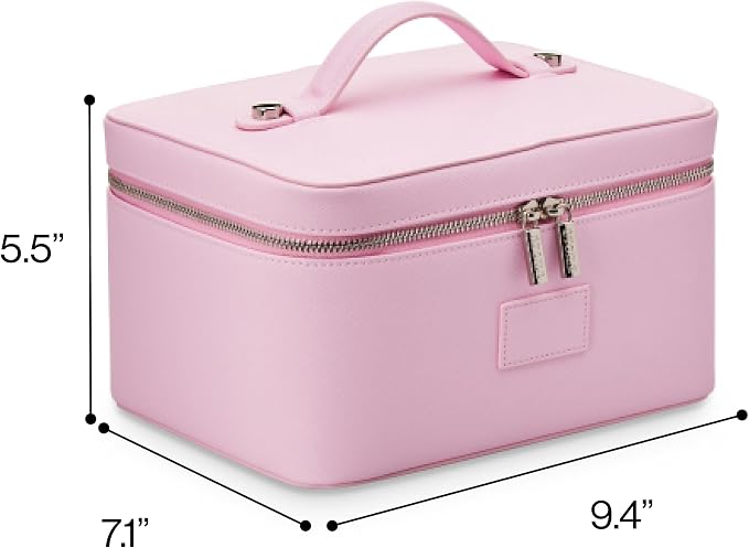 ETOILE - Vanity Case Lavender Pink - Stylish Travel Makeup Bag Organizer with Dividers - Image 6