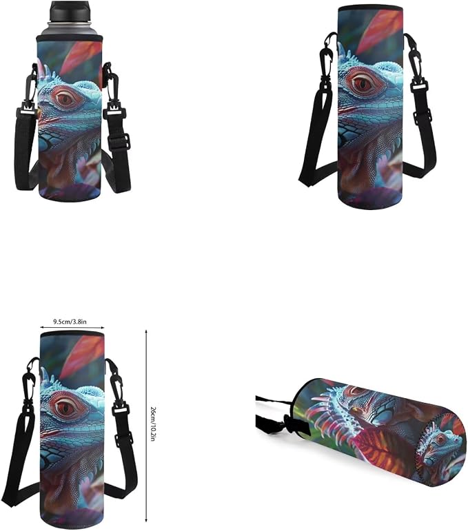 Dragon Lizard Backpack for Kids Boys Backpack with Lunch Box Water Bottle Bag and Big Pencil Case 4PCS Set Bookbag with Front Pocket for School Teens 17" Large School Bag with Side Pocket - Image 6