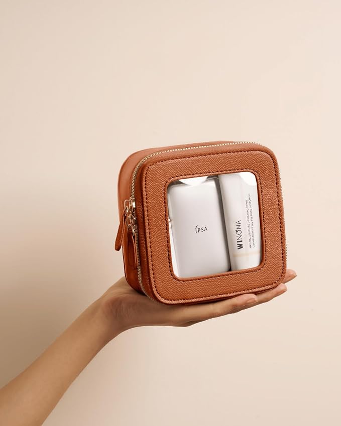 Clear Cosmetic Bag Set for Women Makeup Bag with Handle, 3 Pcs Travel Toiletry Bag Transparent Cosmetic Case Portable Make Up Organizer Bag for Essentials - Image 8