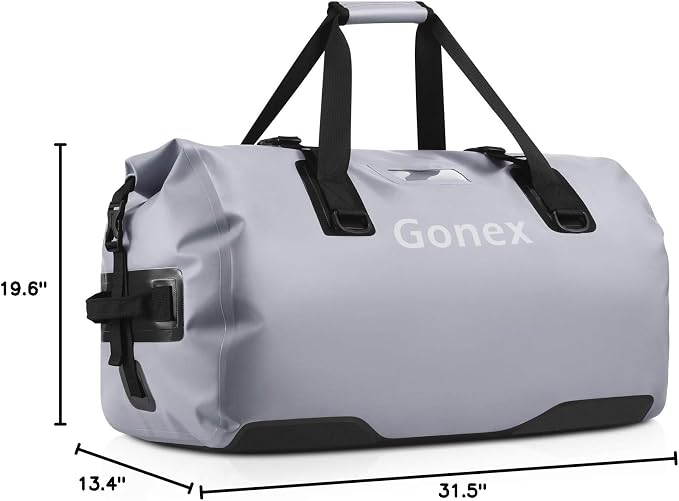 Gonex Extra Large Waterproof Dry Duffel Bag, Roll-Top PVC Gear Bag | Waterproof PVC, Roll-Top Closure, Wet Pocket, Shoulder & Hand Carry, Kayaking, Paddleboarding, Travel - Image 10