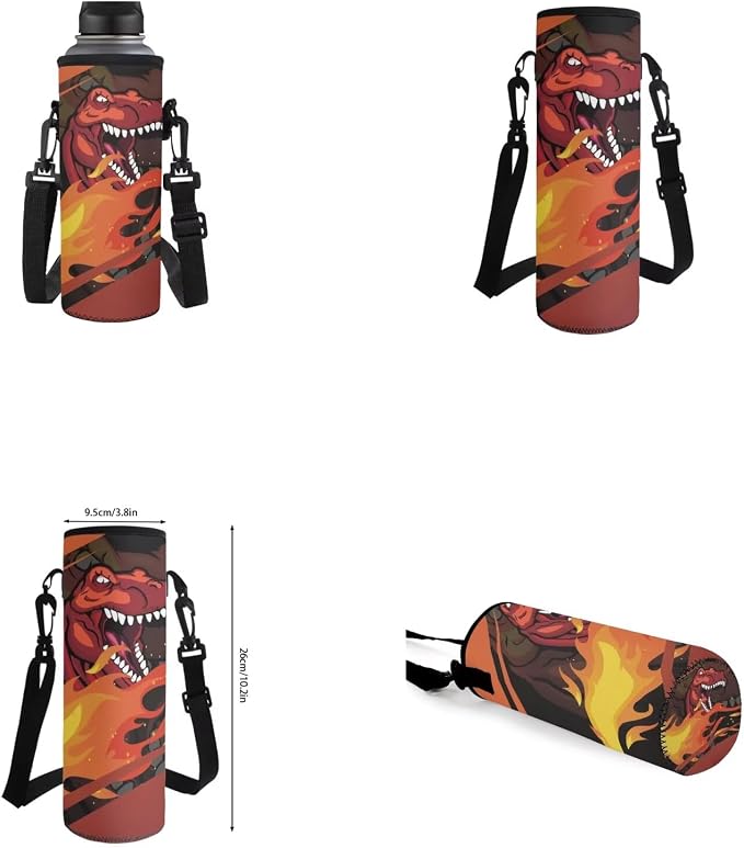 Dinosaur Backpack for Kids 5-7 Boys Backpack with Lunch Box Water Bottle Holder and Soft Pencil Case 4PCS Set Bookbag with Front Pocket 17 inch Large Capacity School Bag for Elementary Boys - Image 6