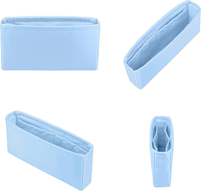 Purse Organizer Insert, Silky-Soft Lightweight Design, Multi-Pocket, Keeps Bag Organized & Protects Interior, Fits Chanel Classic Flap Mini, Ideal for Travel & Daily Use(Celeste, CF Mini 20) - Image 9