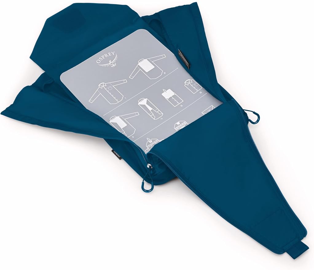 Osprey Ultralight Garment Folder Packing Organizer, Waterfront Blue - Image 6