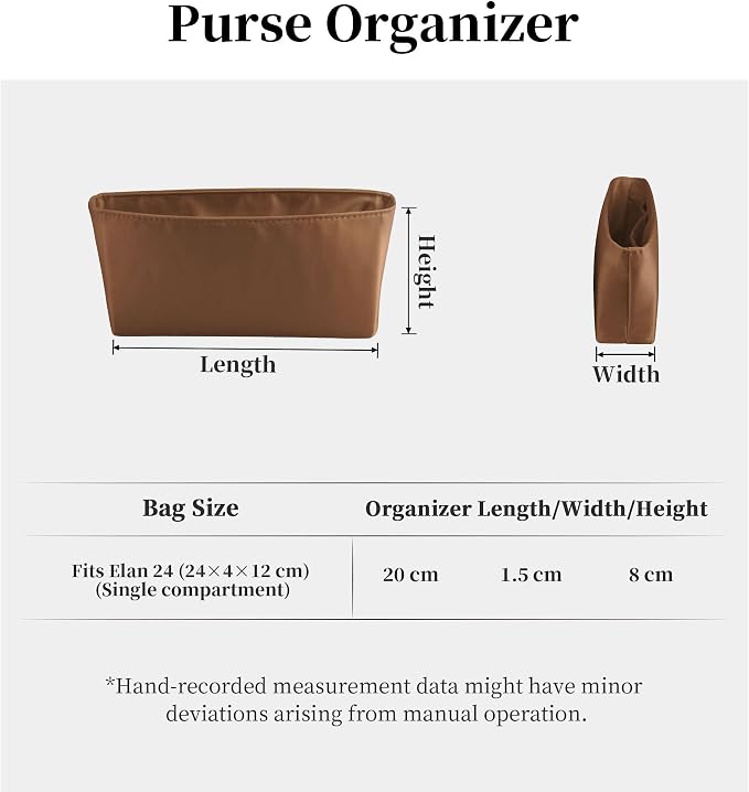 Satin Purse Organizer Insert for Constance Elan, Gold | Tailored Fit, Multiple Pockets, Lightweight Satin, Purse Essentials, Ideal for Travel, Shopping, and Daily Use - Image 8
