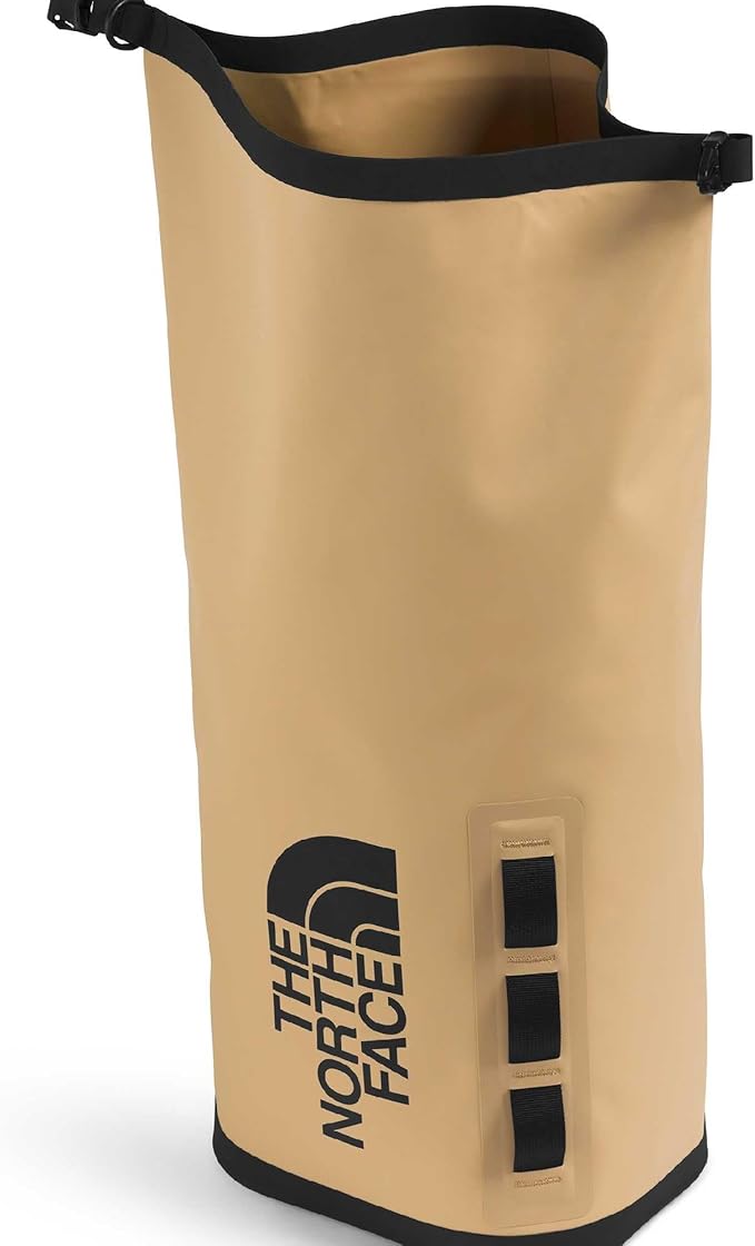 The North Face Base Camp Dry Bag - Roll-Top Waterproof Stuff Sack, Ideal for Camping Gear & Kayak Accessories, Khaki Stone/TNF Black, 18 Liters | Roll-Top Waterproof Stuff Sack, Ideal for Camping Gear & Kayak Accessories - Image 5