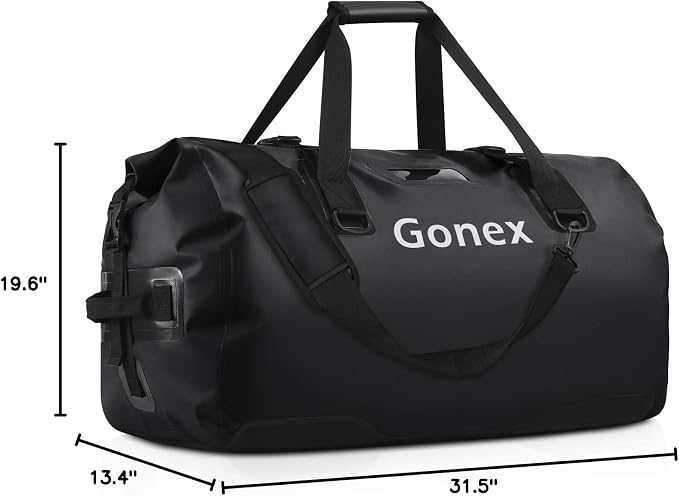 Gonex Extra Large Waterproof Dry Duffel Bag, Roll-Top PVC Gear Bag | Waterproof PVC, Roll-Top Closure, Wet Pocket, Shoulder & Hand Carry, Kayaking, Paddleboarding, Travel - Image 10