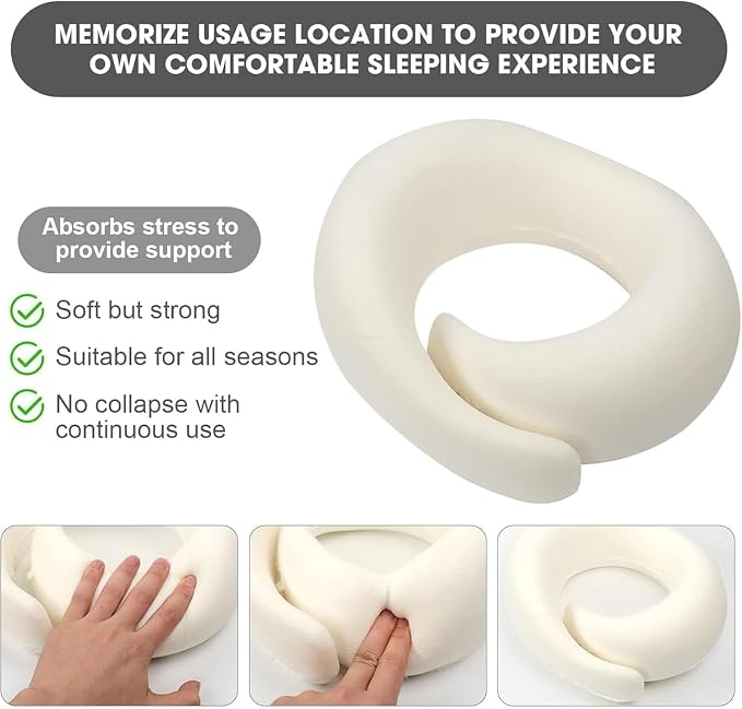 WEERSHUN Travel Pillows for Airplanes,2026 New Travel Pillow,Travel Neck Pillow Airplane Memory Foam Travel Pillow Neck Pillow for Traveling Suitable for Airplanes,Offices and Cars - Image 7