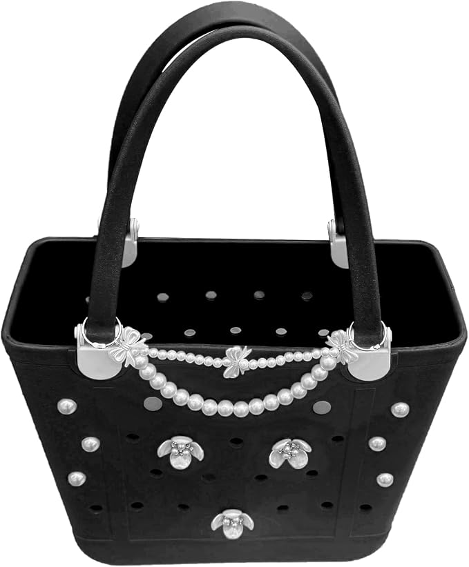 Rubber Beach Bag for Women, Waterproof Travel Tote Bags for Beach | Waterproof Sand-proof Tote Bags with Zipper Pocket, Durable Lightweigh Tote Bag for Outdoor - Image 6