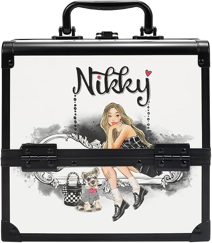Nicole Lee Nikky Bag Multi-Tier Cosmetic Organizer Case, EIFFEL DREAMS, PVC and Aluminum Frame (ANGEL FROM ABOVE) - Image 4