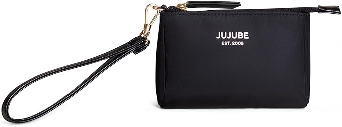 JuJuBe New 3-Piece Pouch Set, Diaper Bag Organizing Pouches, Convertible to Small Purse with Crossbody Strap, Zipper Cosmetic or Makeup Pouch, Large, Medium, and Small, Black - Image 5