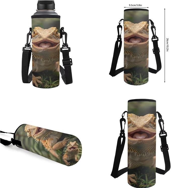 Dragon Lizard Backpack for Kids Boys Backpack with Lunch Box Water Bottle Carrier and Soft Pencil Case 4PCS Set Bookbag with Compartments 17 inch Lightweight School Bag Kids School Essentials - Image 7