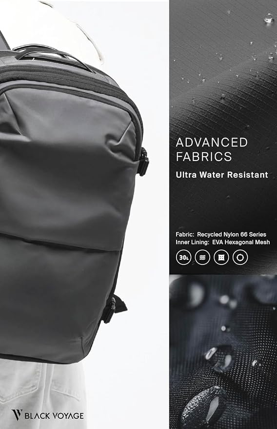 BlackVoyage Vortex Vacuum Seal Travel Backpack 60L Expandable Air Compression System Water Resistant TSA Lock Carry-On - Image 8
