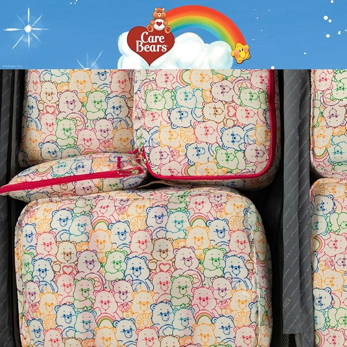 Care Bears Beauty 7 Piece Soft Storage Organization Packing Cubes Travel Set (Officially Licensed Product) By Franco Collectibles - Image 8