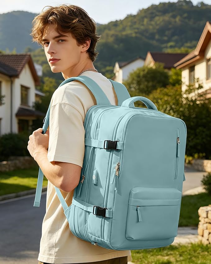 VGCUB Vacuum Backpack Travel with Pump, Vacuum Seal Compression Bags Laptop Backpack Personal Item - Image 9