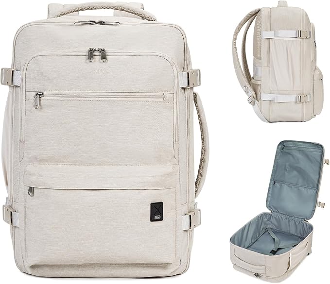 WANDF Travel Backpack For Spirit Airlines Personal Item Bag 18x14x8 with Wet Pocket, 17 Inch Laptop Backpack for Men Women | Frontier Airline Underseat Fit, Fits 17" Laptop, 180°Opening, Travel Backpack - Image 10