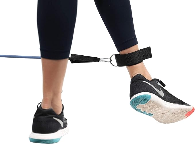 Brazyn Resistance Bands Kit with Handles 12-Piece Band Set with Travel Pouch, Guide, Ankle Straps & Door Anchor - for Workouts Gym Strength Training Bungee Yoga Pilates Physical Therapy - 150lbs - Image 8