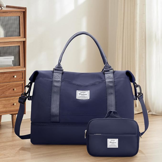 Weekender Bags for Women, Personal Item Travel Bag with Shoes Compartment | Overnight Travel Duffel Bag with Toiletry Bag, Airplane Friendly Carry-On Bag - Image 9