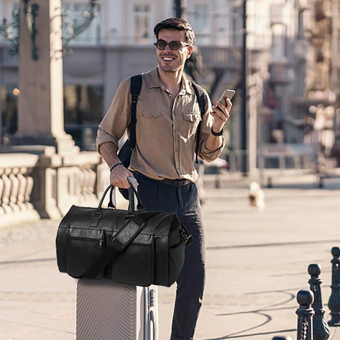seyfocnia Convertible Travel Garment Bag,Carry on Garment Duffel Bag for Men Women - 2 in 1 Hanging Suitcase Suit Business Travel Bag - Image 7