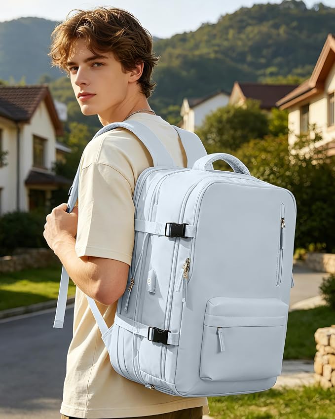 VGCUB Vacuum Backpack Travel with Pump, Vacuum Seal Compression Bags Laptop Backpack Personal Item - Image 9