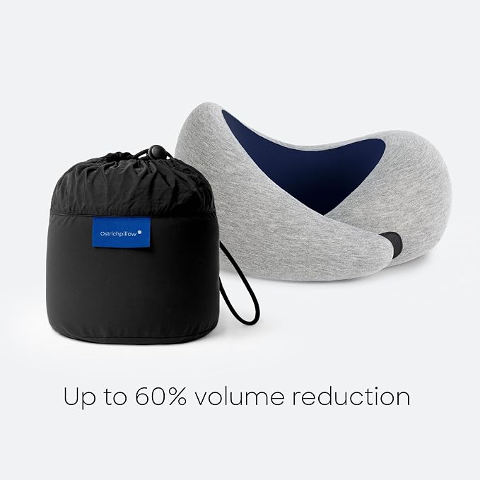 Ostrichpillow GO Travel Pillow, 360° Memory Foam Support, Soft & Washable - Image 7