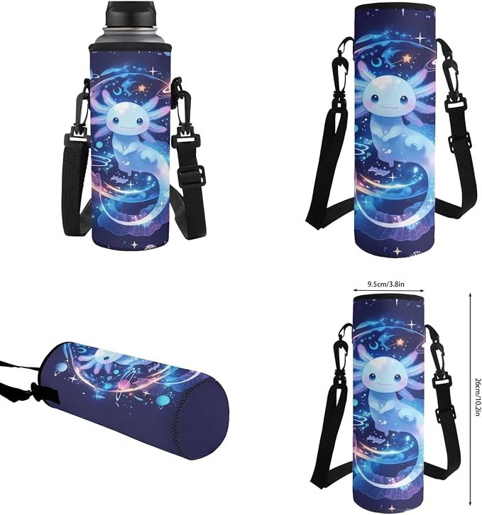 Axolotl Backpack with Lunchbox Kids Space School Bag and Lunch Bag Set for Boys 6-8 Large Capacity Bookbag/Lunch Box/Pencil Case/Water Bottle Holder, 4 Piece Solar System Planet Backpacks - Image 7